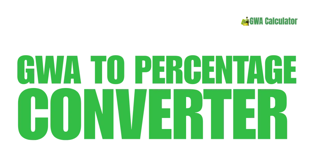 GWA to Percentage Converter